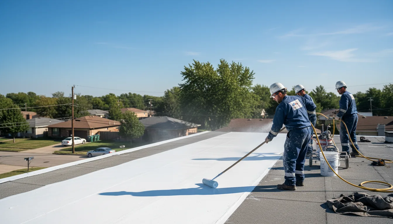 Commercial roof coating in Newhebron, MS near me